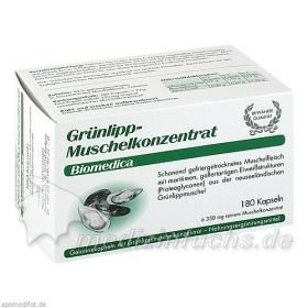 Grünlipp-Muschelkonzentrat, 180 ST – PZN 874288 из Германии