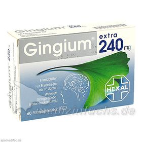 Gingium extra 240mg Filmtabletten, 60 ST – PZN 8828454 из Германии
