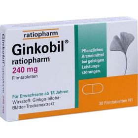 GINKOBIL ratiopharm 240mg, 30 ST – PZN 8863752 из Германии