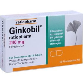 GINKOBIL ratiopharm 240mg, 60 ST – PZN 8863893 из Германии