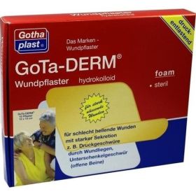 GoTa-DERM foam Hydrokolloid steril 10x10cm, 10 ST – PZN 9668857 из Германии