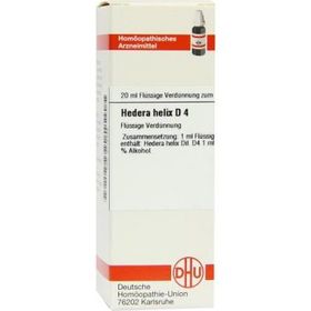 Hedera Helix D 4 Dilution (20 ml) – PZN 2115405 из Германии