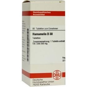 Hamamelis D 30 Tabletten (80 stk) – PZN 4219497 из Германии
