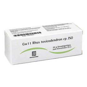 Jso Jkh Gewebemittel Gw 11 Rhus tox.cp Globuli (20 g) – PZN 4943201 из Германии