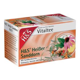 H&s Heisser Sanddorn Vitaltee Filterbeutel (20 stk) – PZN 11164064 из Германии
