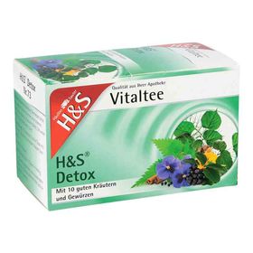 H&s Detox Vitaltee Filterbeutel (20 stk) – PZN 11224286 из Германии