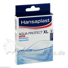 Hansaplast XL Aqua Protect 6x7cm, 5 ST – PZN 11362077 из Германии