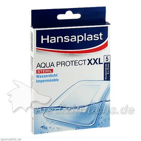 Hansaplast XXL Aqua Protect 8x10cm, 5 ST – PZN 11362083 из Германии