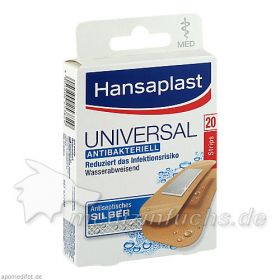 Hansaplast med Universal 20 Strips, 20 ST – PZN 1202013 из Германии