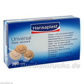 Hansaplast Universal Water Resist. D.23mm Strips, 250 ST – PZN 1215286 из Германии