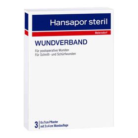 Hansapor steril Wundverband 6x7 cm (3 stk) – PZN 12439913 из Германии