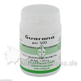 GUARANA PUR 500, 60 ST – PZN 1340904 из Германии
