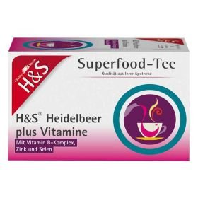 H&s Heidelbeer plus Vitamine Filterbeutel (20 stk) – PZN 13901354 из Германии