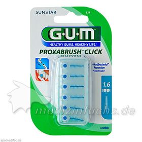 GUM PROXABRUSH CLICK NACHF TANNE, 6 ST – PZN 1570107 из Германии