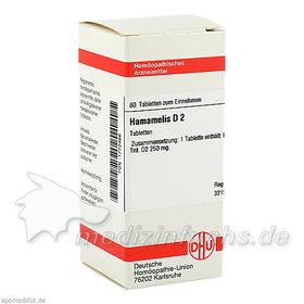 HAMAMELIS D 2, 80 ST – PZN 1772466 из Германии