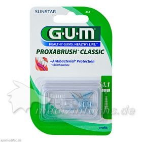 GUM PROXABRUSH Ersatzbürsten 0.5mm Tanne, 8 ST – PZN 1840860 из Германии