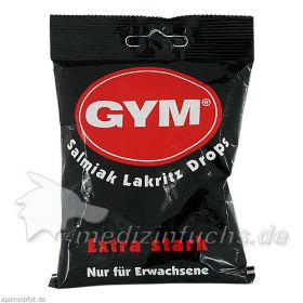 Gym Salmiak Lakritz Drops-Tüte zuckerhaltig, 100 G – PZN 2022980 из Германии