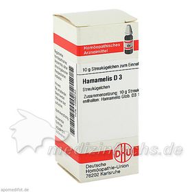 HAMAMELIS D 3, 10 G – PZN 2899743 из Германии