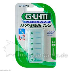GUM Proxabrush Click Nachf.0.5mm Tanne, 6 ST – PZN 3568741 из Германии
