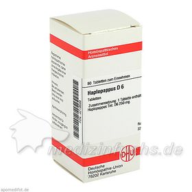 HAPLOPAPPUS D 6, 80 ST – PZN 4219586 из Германии
