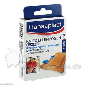 Hansaplast Elastic Knie & Ellenbogen, 10 ST – PZN 4751192 из Германии