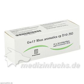 Gw17 Rhus aromatica cp D10 JSO, 20 G – PZN 4943477 из Германии