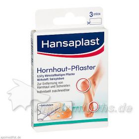Hansaplast Hornhautpflaster, 3 ST – PZN 592182 из Германии