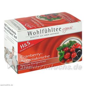H&S Cranberry-Acerolakirsche, 20 ST – PZN 6582434 из Германии