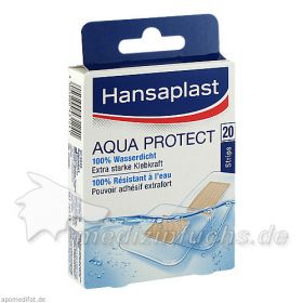 Hansaplast AQUA PROTECT Strips, 20 ST – PZN 7339351 из Германии
