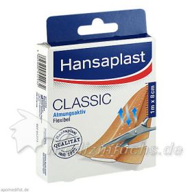 Hansaplast CLASSIC 1mx8cm 1273, 1 ST – PZN 7347238 из Германии