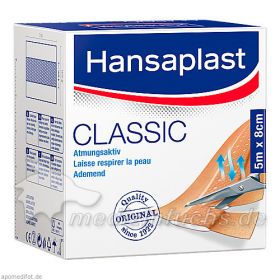 Hansaplast Classic 5mx8cm, 1 ST – PZN 7577582 из Германии