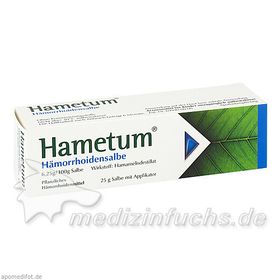 Hametum Haemorrhoiden Salbe, 25 G – PZN 7579842 из Германии