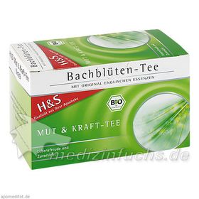 H&S Bachblüten Mut & Kraft-Tee, 20 ST – PZN 7763907 из Германии