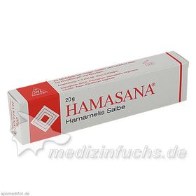 Hamasana Hamamelis Salbe, 20 G – PZN 842294 из Германии