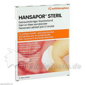 HANSAPOR steril Wundverband 8x10 cm, 5 ST – PZN 8436961 из Германии