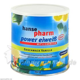 hansepharm Power Eiweiß plus Vanille, 750 G – PZN 8798173 из Германии