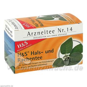 H&S Hals-und Rachentee, 20 ST – PZN 9298863 из Германии