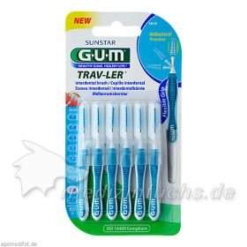 GUM TRAV-LER blau Tanne 1.6mm Interdental+6 Kappen, 6 ST – PZN 9714333 из Германии