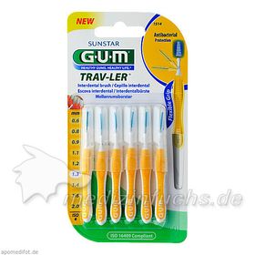 GUM TRAV-LER gelb Tanne 1.3mm Interdental+6 Kappen, 6 ST – PZN 9714356 из Германии