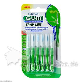 GUM TRAV-LER grün Tanne 1.1mm Interdental+6 Kappen, 6 ST – PZN 9714391 из Германии