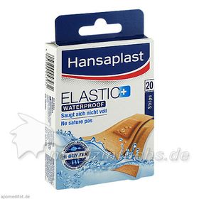 Hansaplast ELASTIC+ Waterproof, 20 ST – PZN 9928850 из Германии