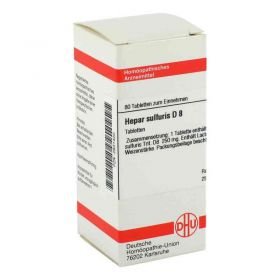 Hepar Sulfuris D 8 Tabletten (80 stk) – PZN 2631420 из Германии