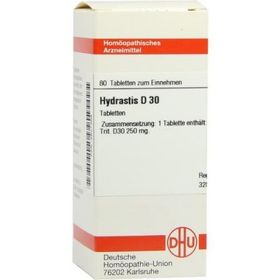 Hydrastis D 30 Tabletten (80 stk) – PZN 2631489 из Германии