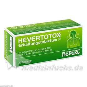 Hevertotox Erkältungstabletten P, 40 ST – PZN 1173659 из Германии