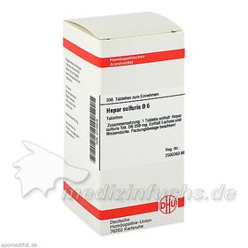 HEPAR SULF D 6, 200 ST – PZN 2115575 из Германии