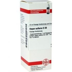 HEPAR SULF D30, 20 ML – PZN 2115612 из Германии