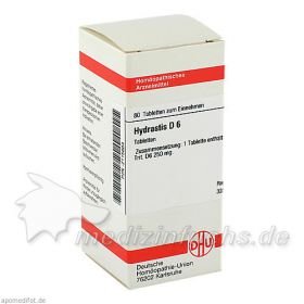 HYDRASTIS D 6, 80 ST – PZN 2115664 из Германии