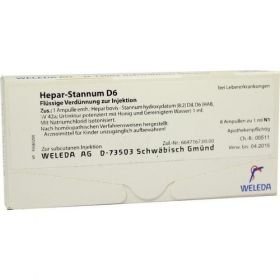 HEPAR STANNUM D 6, 8X1 ML – PZN 2594311 из Германии