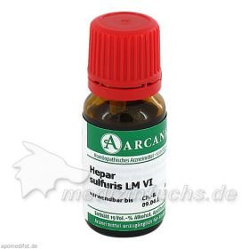 HEPAR SULFUR ARCA LM 6, 10 ML – PZN 2602134 из Германии