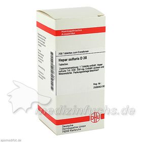 HEPAR SULF D30, 200 ST – PZN 2812305 из Германии